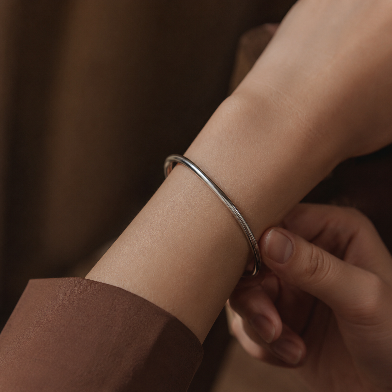 Slip the bracelet on